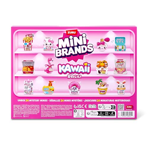 Image of Mini Brands Kawaii Advent Calendar by ZURU, Collectible Seaonal Toys for Girls
