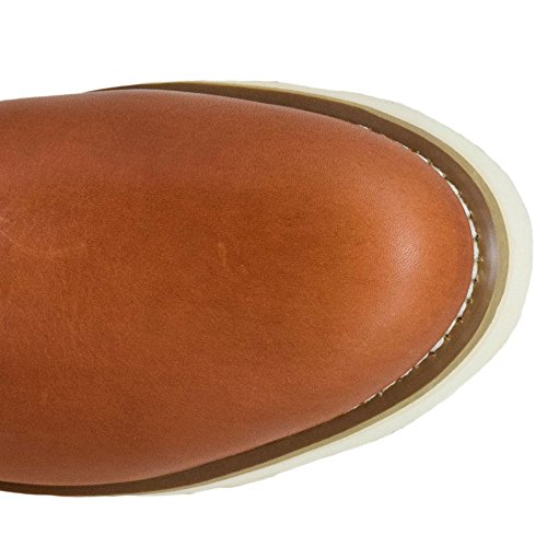 Image of Golden Fox 12 inch Work Boot Pull On Wellington Wedge Lightweight Outsole for Construction Farming and Ranching