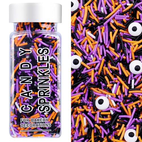 Image of Halloween Sprinkles, Candy Eyes with Jimmies Mix for Cake Decorating