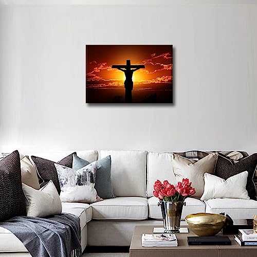 Pintura de Cristo Redentor al atardecer: un rinc[strong]ó[/strong]n de paz en tu dormitorio 4