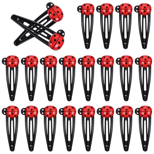 20PCS Lady Bug Hair Clips, Ymapinc Cute Hair Accessories, Non-Slip
