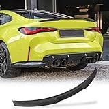 MCARCAR KIT Carbon Fiber Trunk Spoiler Compatible with 2021-2025 4-Series G22 Coupe / M4 G82 Auto Rear Boot Lid Highkick Spoiler Wing Lip