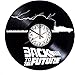 CNLSZM Reloj De Pared De Vinilo Disco De Pared De Vinilo para Regreso Al Futuro Decoración Moderna Y Vintage-sin luz led