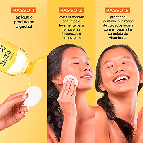 Garnier Água Micelar Antioleosidade Vitamina C, Limpa, Demaquila, HIdrata e Suaviza, 400ml