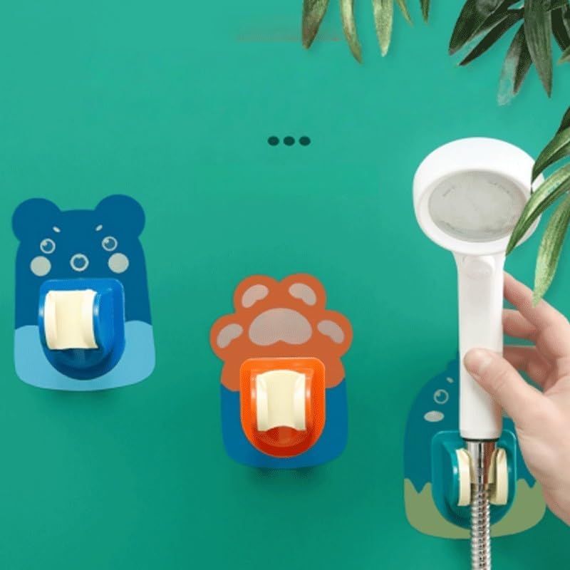 Cute Cartoon Shower Stand Without Drilling Base for Bathroom Seamless Adhesive