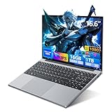 MOGIKK Portatile PC 15,6 pollici con Office 365, Notebook 16GB RAM SSD 1 TB Celeron N95, Computer portatile 1920 * 1080 FHD WiFi5, Win 11 Pro Laptop con Touch ID tastiera retroilluminata full size