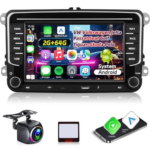 Autoradio pour VW Jetta et Skoda avec Bluetooth pour appels mains libres