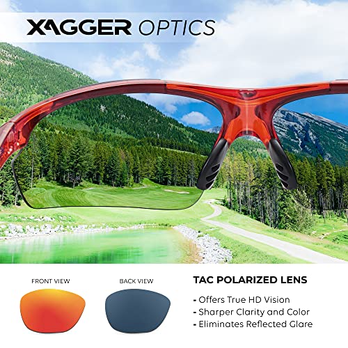 Xagger Polarized Wrap Around Sport Sunglasses For Men Women Uv400 Lightweight Baseball Running Cycling Glasses #TOP3
