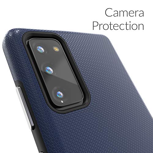 Image of Crave for Samsung Galaxy S20 FE Case, Shockproof Protection Dual Layer Case for Samsung Galaxy S20 FE 5G (6.5 inch) - Navy