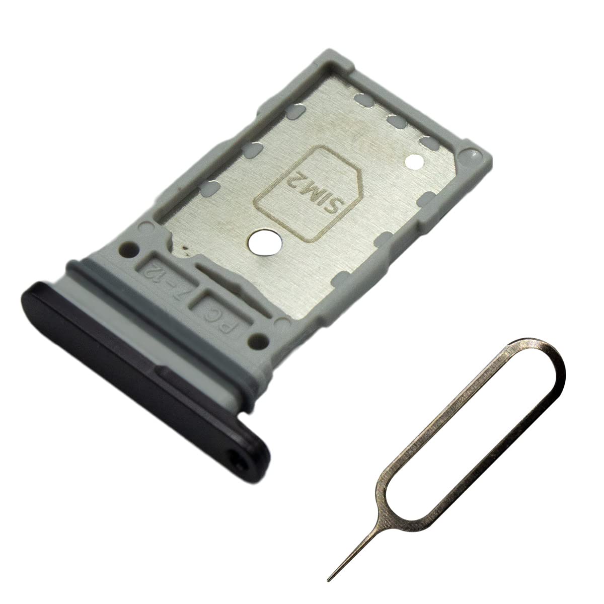 MMOBIEL Doppio Vassoio Carta SIM Compatibile con Samsung Galaxy S22 Ultra 5G - 6.8 inch - 2022 - Porta Scheda SIM - Inclusa Guarnizione di Gomma e Sim Pin - Nero