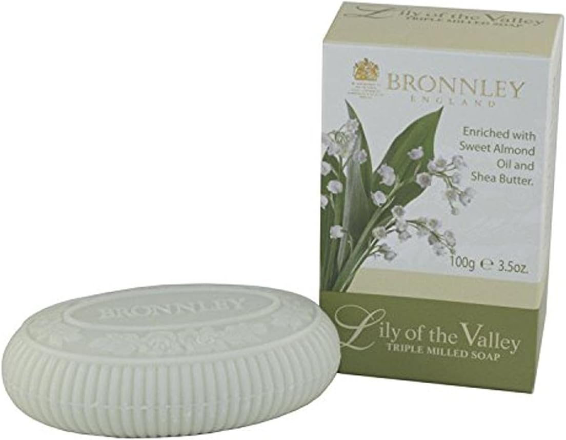 BronnleyEngland Bronnley Lily Of The Valley. Triple Milled Soap for Women By - 3.5 Ounce / 100 G, 3.5 Fl Ounce