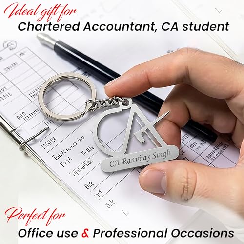 Image of SAVRI Personalized Stainless Steel Keychain | With Name Engraved | Premium Gift | Keyring for Office & Gifting