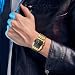 Imagen de JewelryWe Reloj Digital Multifunción Hombre: Reloj de Pulsera Rectangular de Doble Movimiento Hora Triple Calendario Cronómetro Despertador Luz Resistente al Agua Oro