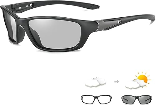 Miniatura 1 de Gafas de lectura fotocrómicas de transición para hombre, gafas de sol cuadradas de seguridad, para deportes, para lectores, a la moda, antirayos UV,