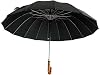 16 Wire Protocol Umbrella Luxury Wooden Handle Walking Stick Automatic Umbrella
