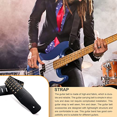lmoikesz La sangle de guitare remplace la ceinture de guitare en cuir réglable professionnelle - Les Beatles, Paul McCartney, John Lennon, RIngo Starr, George Harrison lmoikesz La sangle de guitare remplace la ceinture de guitare en cuir réglable professionnelle – Image 3