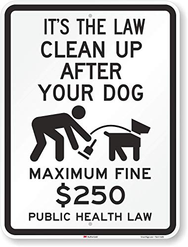 Panneau Ramassez les Crottes de Chien en Aluminium Réfléchissant Haute Durabilité Smartsign