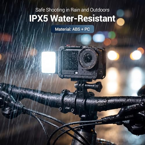 Image of JJC Action 6 LED Light Magnetic Auxiliary Fill Light for DJI Osmo Nano & Action 6 Accessories, Rechargeable IPX5 Waterproof Mini Video Light, Action6 Accessories for Selfie Vlog Recording Lightweight