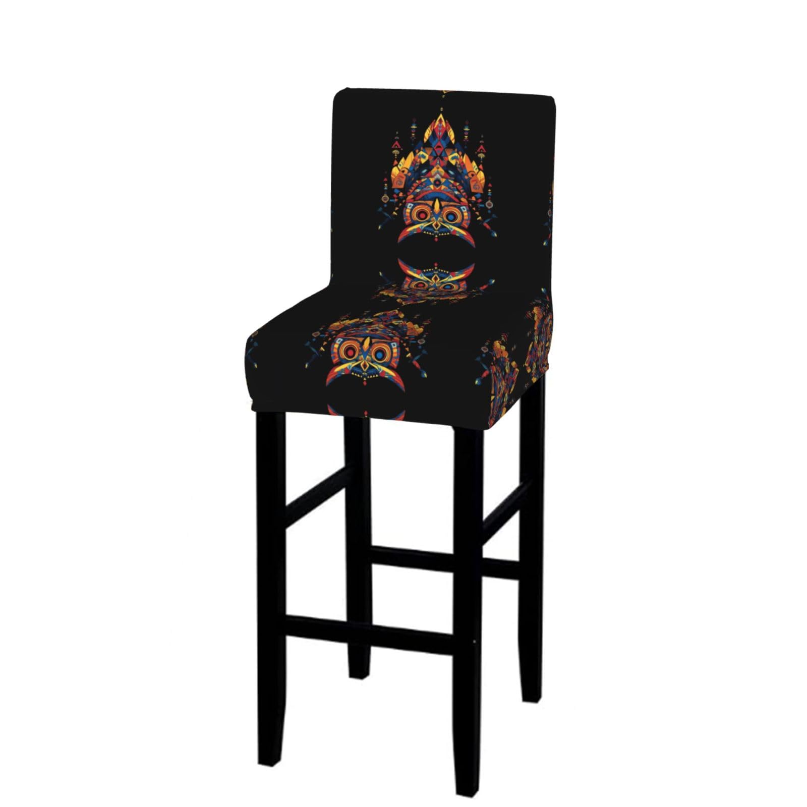 SXZVVBN Mysterious Owl Stretch Bar Stool Covers Dining Seat