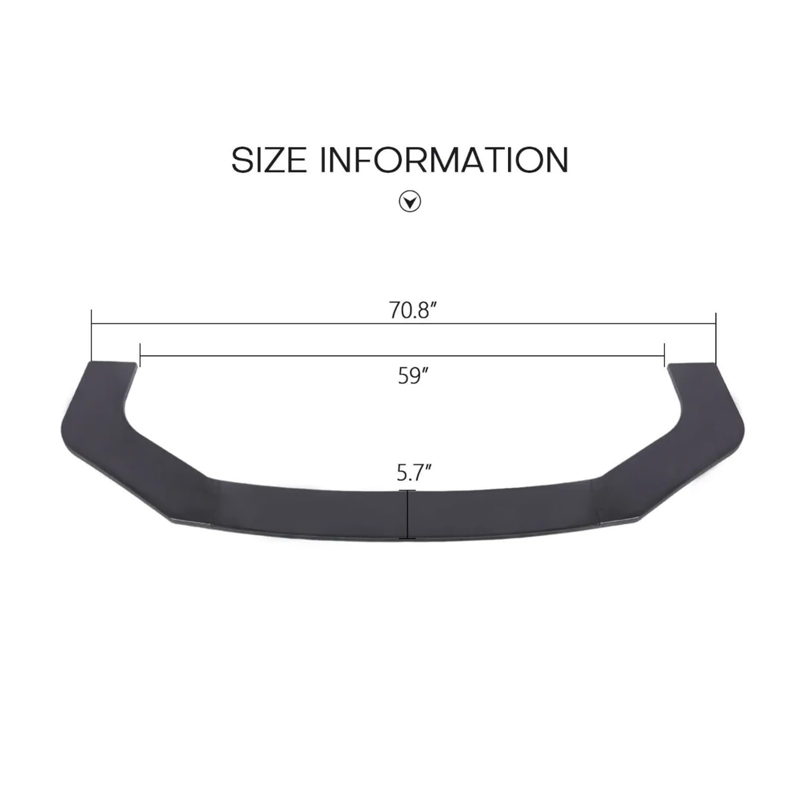 Przedni zderzak kompatybilny z Audi A3 A4 A5 A6 A7 A8 TT RS RS3 RS4 RS5 RS6 Q3 Q5 Q7 akcesoria samochodowe, 3 szt./zestaw uniwersalny rozdzielacz warg(Black)