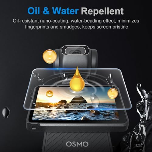 Protector de pantalla DJI Pocket 3 película vidrio templado LCD FiTSTILL 4
