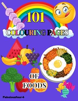 Paperback 101 Colouring Pages Of Foods Book