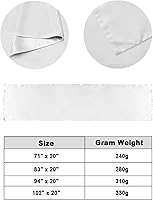 Vista 6 de Caminos de cama blancos para cama tamaño King, mantas decorativas para pie de cama, moderno y simple telón de fondo blanco para cama, sofá, funda