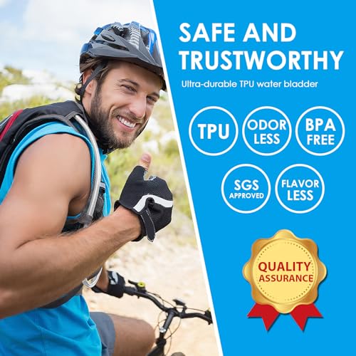 UTOBEST-Water-BladderHydration-Bladder-2L-3LTPU-BPA-Free-Leak-Proof-Water-Bladder-for-Hiking-BackpackWater-Reservoir-Wide-Opening-for-Running-Hiking-Cycling-Camping