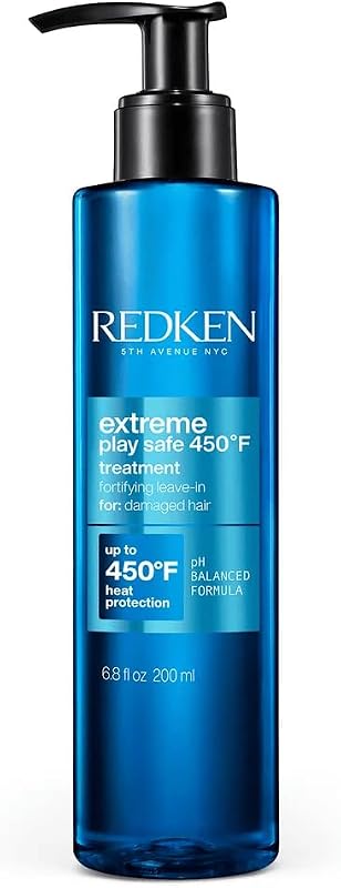 Redken Extreme Play Safe Heat Protection and Damage Repair Treatment For All Hair Types - Helps Reduce The Appearance of Split Ends With Tourmaline