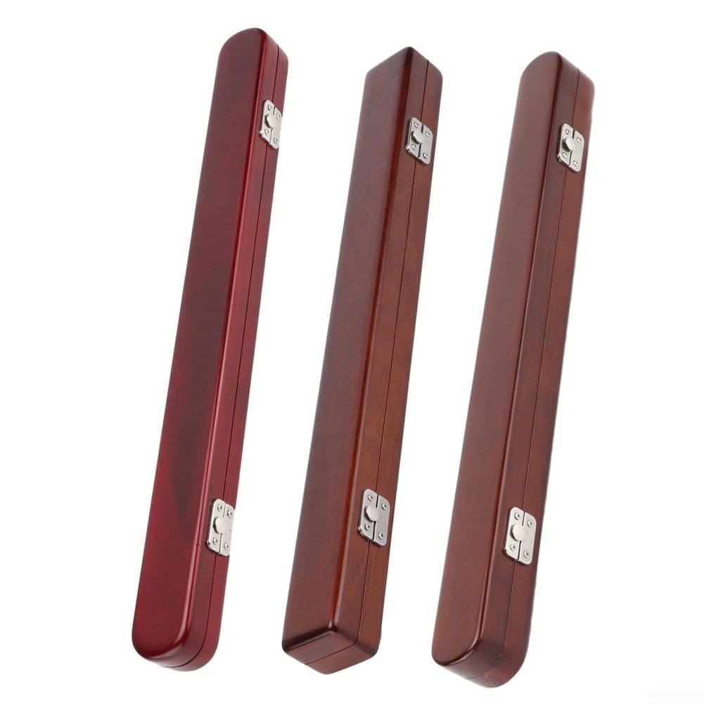 Caso de bastón de madera maciza de abeto marrón 45 cm de longitud (C)
