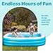 Premium Large Inflatable Pool with Soft Floor, Handles and Drain for Adults and Kids, 90