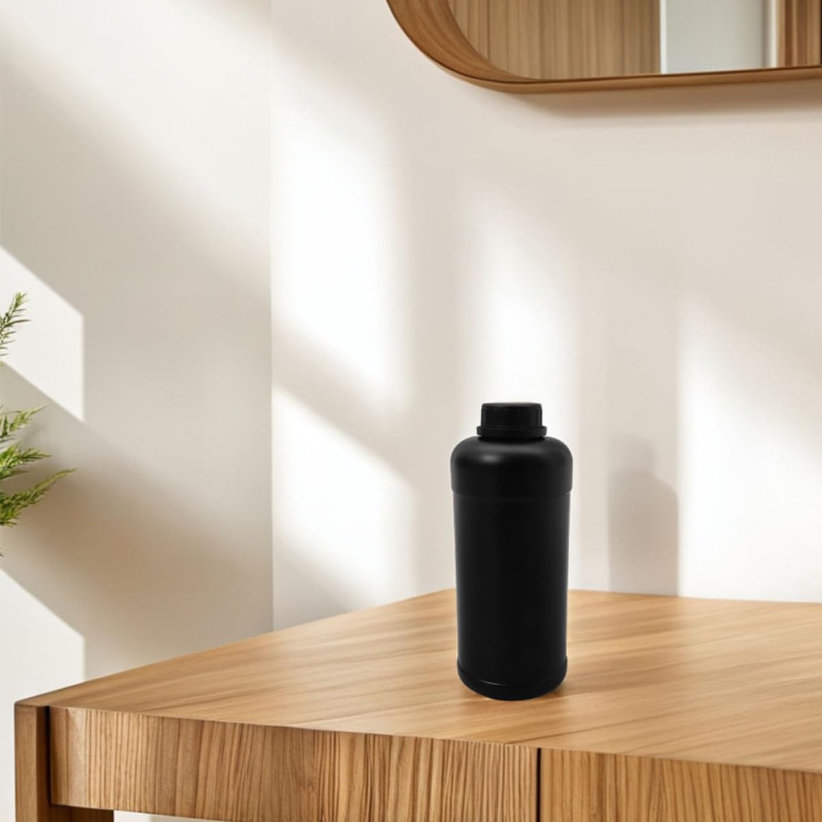Botellas de Plástico Opacas para Laboratorio 6 Unidades de 1000Ml Tapa Segura para Almacenamiento y Dispensación de Reactivos y Muestras Químicas