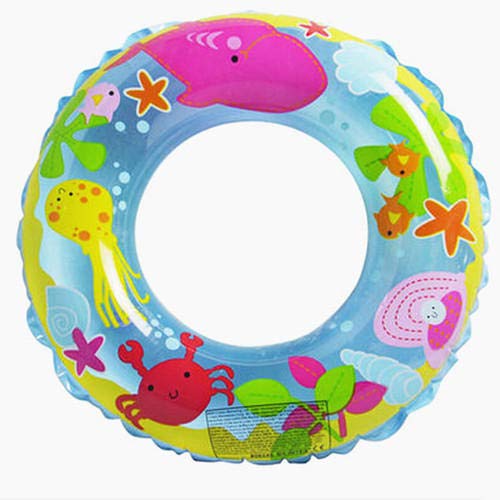 VR Creatives Kid's Inflatable Swimming Ring Float (61 cm, Ages 6-10 Years) (1 Swim Ring Random Design)