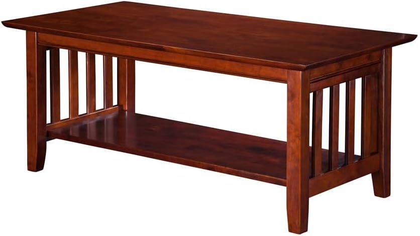 Atlantic Furniture AH15204 Mission Coffee Table, Walnut