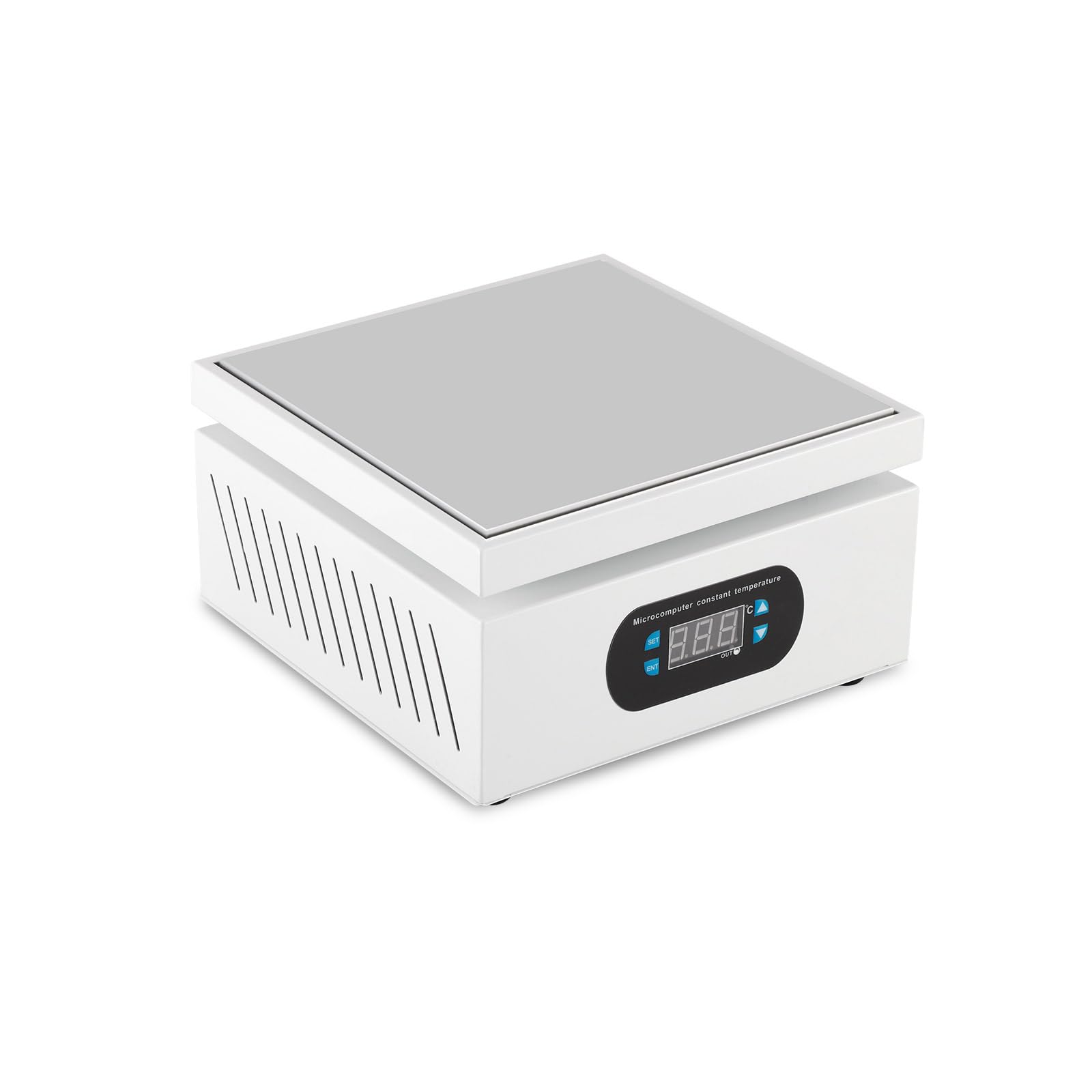 Heizplatte Löten 550W mit LED Mikrocomputer,Vorheizplatte für SMD Lötstation,PCB Rework & Elektronikreparatur,150x150mm Alu-Platte,0-400°C präzise Temperaturregelung für Displayreparatur und Labor