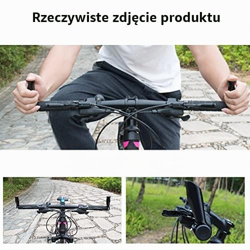 1 para aluminiowych uchwytów kierownicy rowerowej z zatyczkami do roweru górskiego