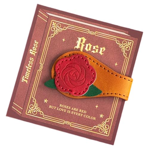 レトロブックマークブックマーク革ページマーカー