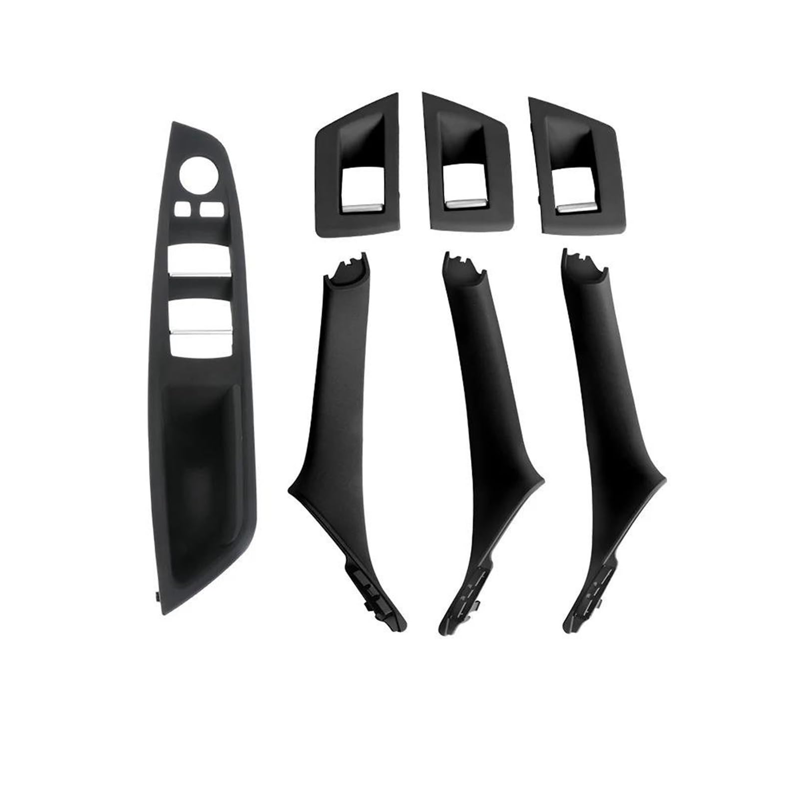 NOHEEU Inner Door Handle 7pcs Car Interior Door Handle Inner Panel Decorative Cover Set for BMW 5 Series F10 F18 523 525 528