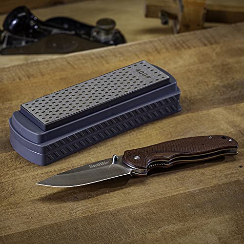 Pierre diamant double grain Smith's 51312 contre lames émoussées