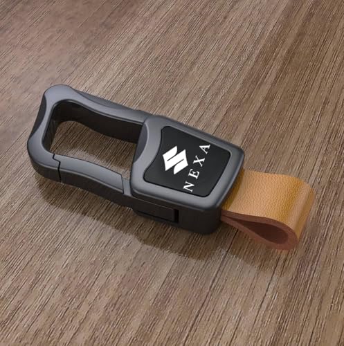 Image of GREENWORLD Premium Scratch-Proof Keychain /Keyring with Car Brand Name Logo | Durable Metal Keyring for Cars & Bikes with 2 Color Strap