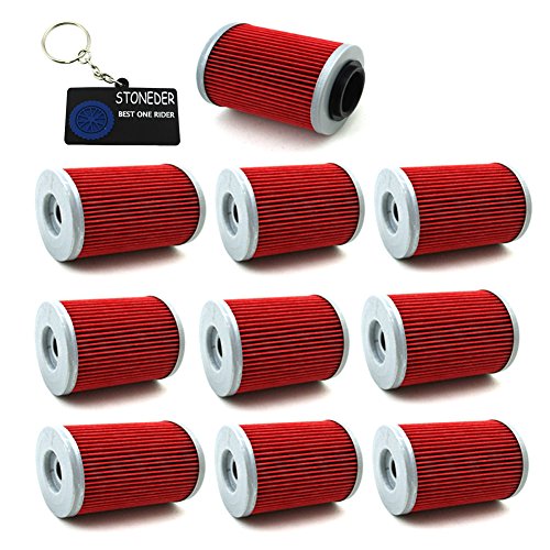 STONEDER Lot de 10 filtres à Huile pour Can-AM Renegade 1000 500 Outlander Max 570 Renegade 850