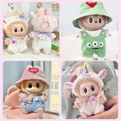 May Huang Bekleidung für 17cm Plüsch, Kuscheltier Kleidung Outfit nur Bekleidungs zubehör für 17cm Plush Pullover Hoodie Bekleidung DIY Kinder Geschenke (H)