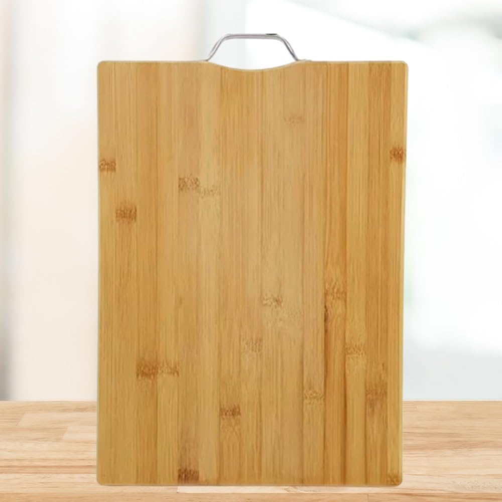 Guava GadgetsHAMBROZ Thick Wooden Bamboo Cutting Board, Chopping Board for Kitchen, Cutting Vegetables Meat Natural Bamboo (40x30cm)