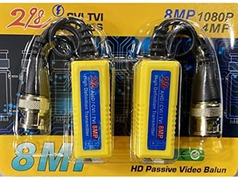 4 Pairs HD Video Balun Connectors Audio 3 In 1 Data Power