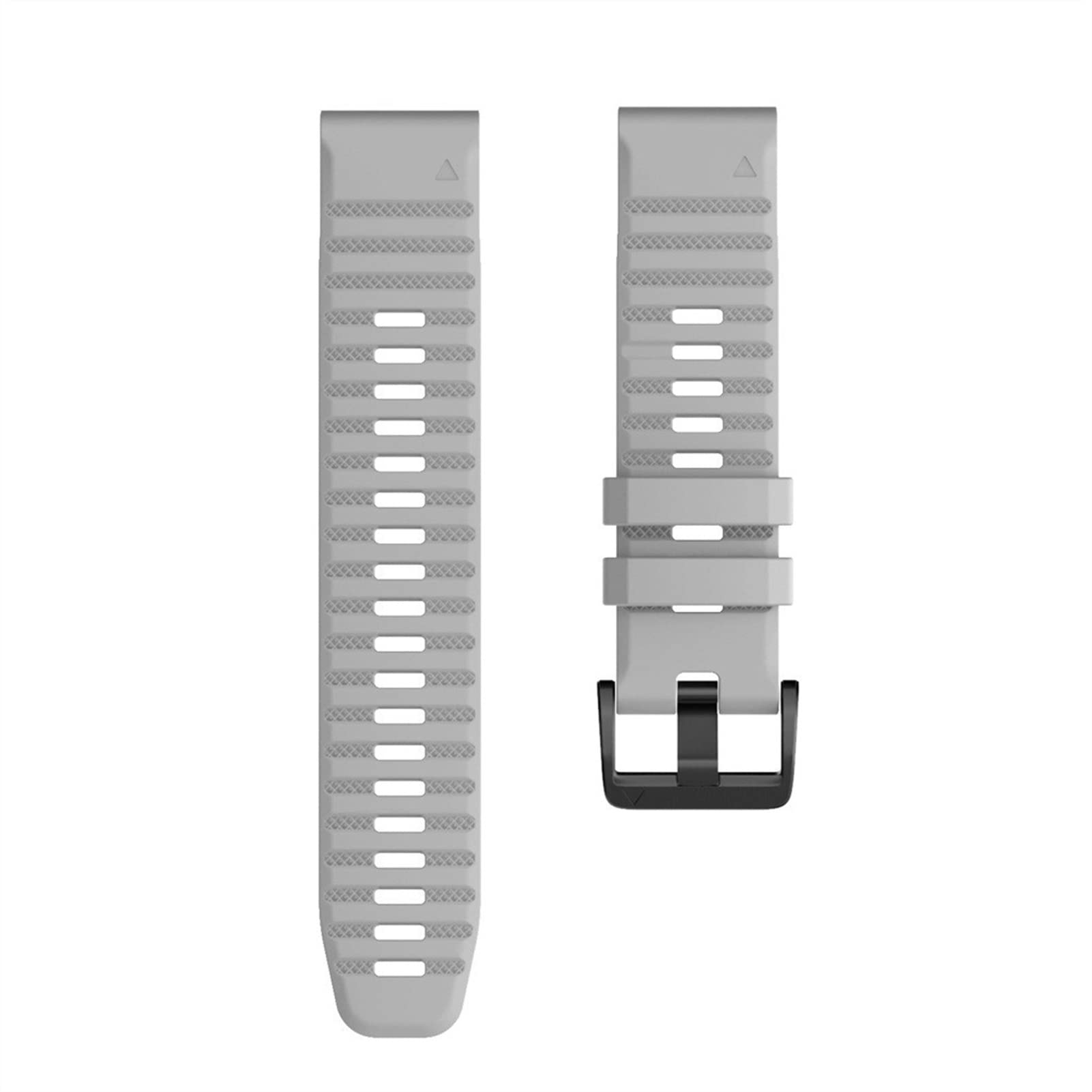 Bracelet Garmin Fenix 7X 6X gris 26 mm en silicone pour le sport et le quotidien