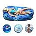 Produktbild Aufblasbare Liege mit Integriertem mitten Innenmasche und ergonomish Kissen für deinem Rückem / Wasserdichtes, klappbares Sofa für Strand, Camping, Partys, Hinterehof, Garten / Trarbarer sitzsack