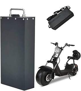 60V 18.2Ah 20.8Ah E-Bike Pedelec Battery Lithium Ion 60V Large Capacity Waterproof Rectangular Lithium Battery for 250W 500W 750W 1200W Motor,60V,20.8Ah