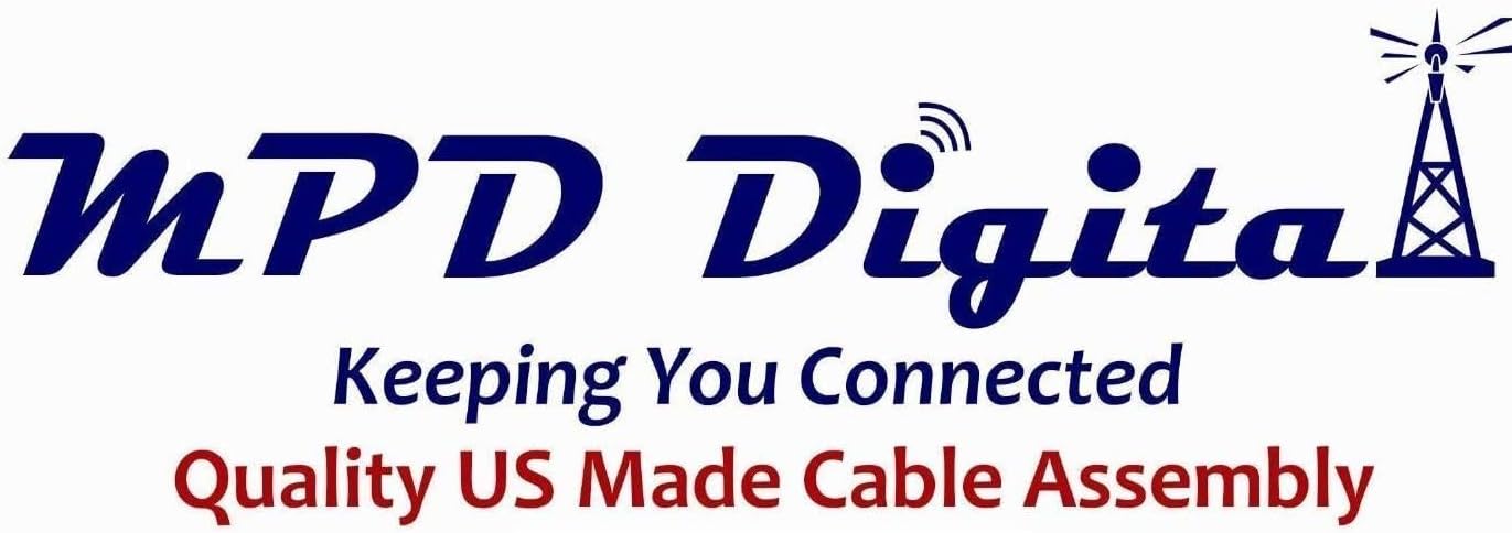 MPD Digital I LMR®400 Times Microwave Coaxial Cable I N Male to SMA Male MPD Connectors I 7 FT