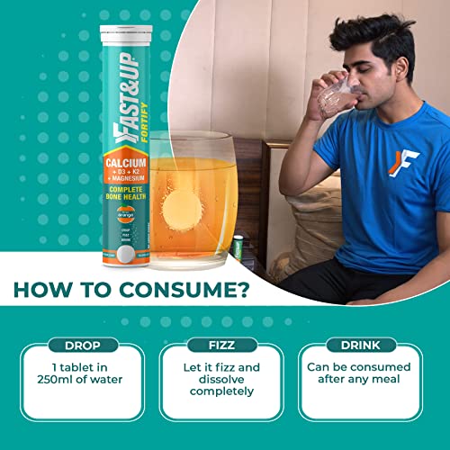 Fast&Up Fortify Calcium Effervescent with D3, Magnesium, Vitamin C & B6 — Calcium Supplements - image 4