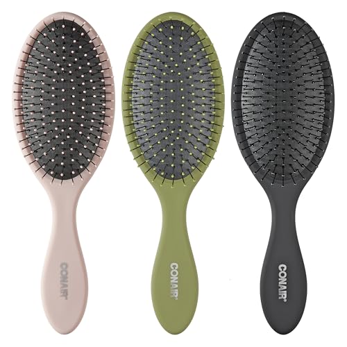 Conair Detangling Hair Brush Set, 3-Pack...